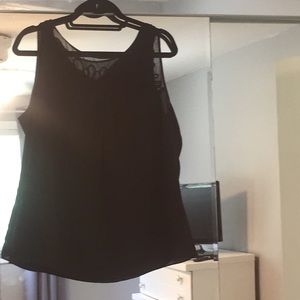 Black shear dress shirt